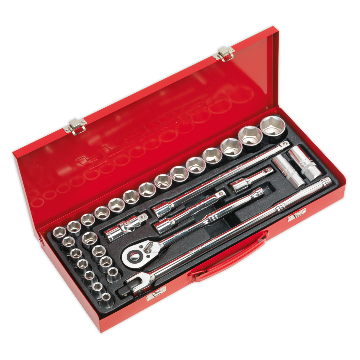 Sealey AK693 32pc 1/2"Sq Drive Socket Set - Metric/Imperial