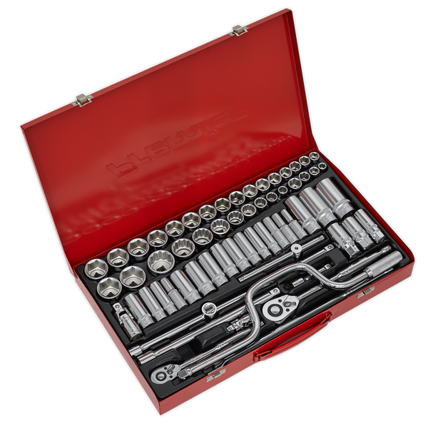 Sealey AK694 64pc 3/8" & 1/2"Sq Drive Socket Set - Metric/Imperial