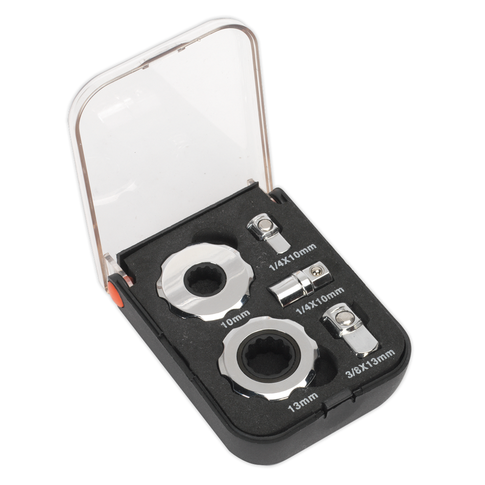 Sealey AK6959 5pc 1/4" & 3/8"Sq Drive Palm Ratchet Set