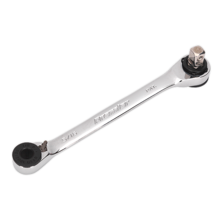 Sealey AK6967 1/4"Hex x 5/16"Hex Reversible Ratchet Spanner with 1/4"Sq Drive Adaptor