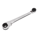 Sealey AK6968 1/4"Hex x 10mm Hex Reversible Ratchet Spanner