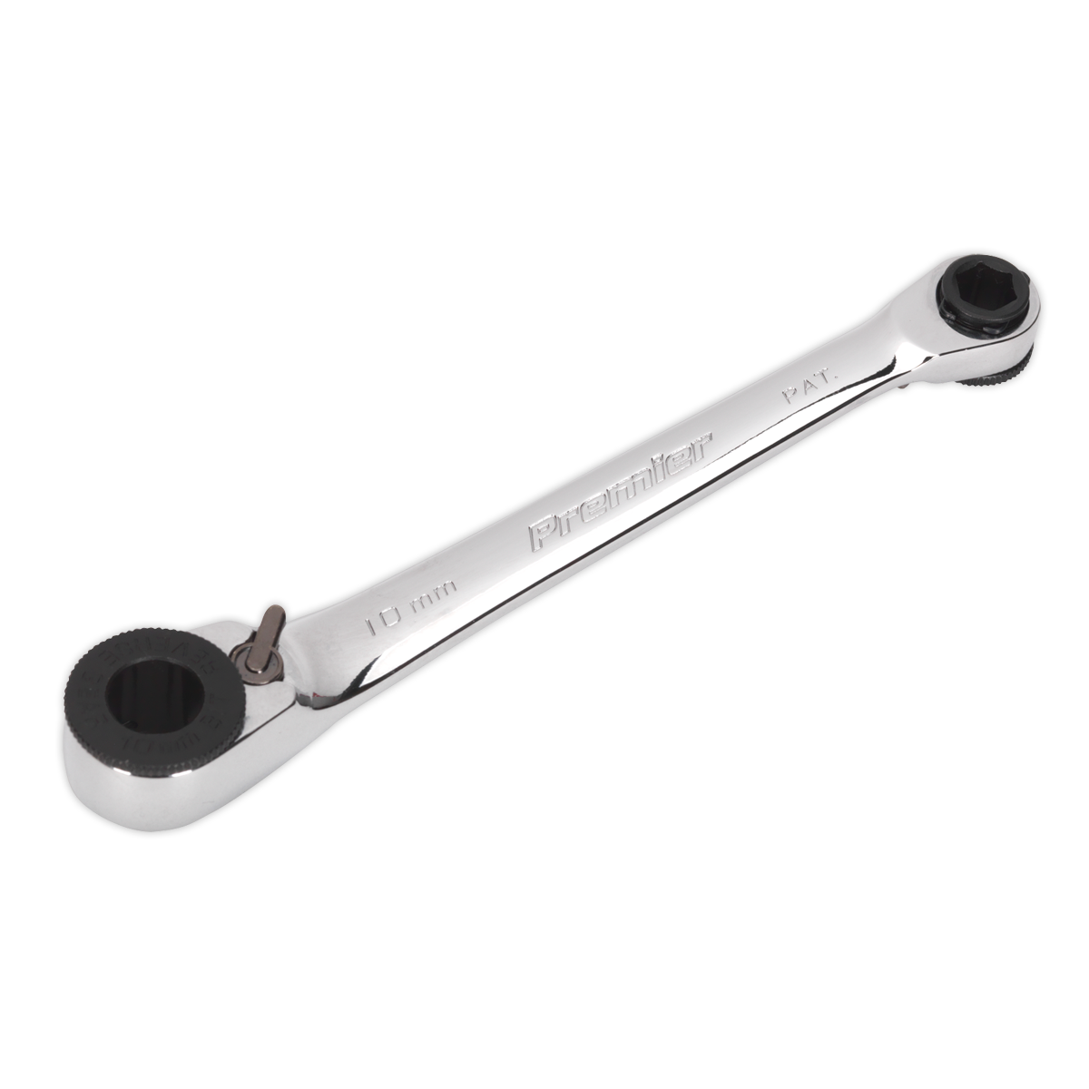 Sealey AK6968 1/4"Hex x 10mm Hex Reversible Ratchet Spanner