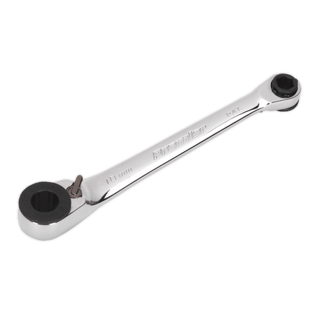 Sealey AK6968 1/4"Hex x 10mm Hex Reversible Ratchet Spanner