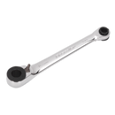 Sealey AK6968 1/4"Hex x 10mm Hex Reversible Ratchet Spanner