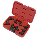 Sealey AK6985 9pc 3/8"Sq Drive Injector Pipe Socket Set