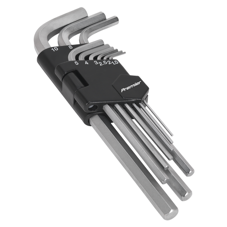 Sealey AK7136 9pc Long Hex Key Set