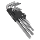 Sealey AK7136 9pc Long Hex Key Set