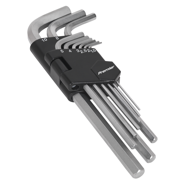 Sealey AK7136 9pc Long Hex Key Set