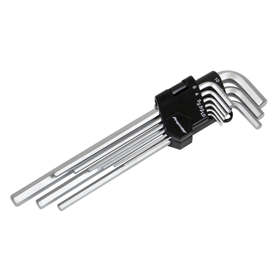 Sealey AK7137 9pc Extra-Long Hex Key Set