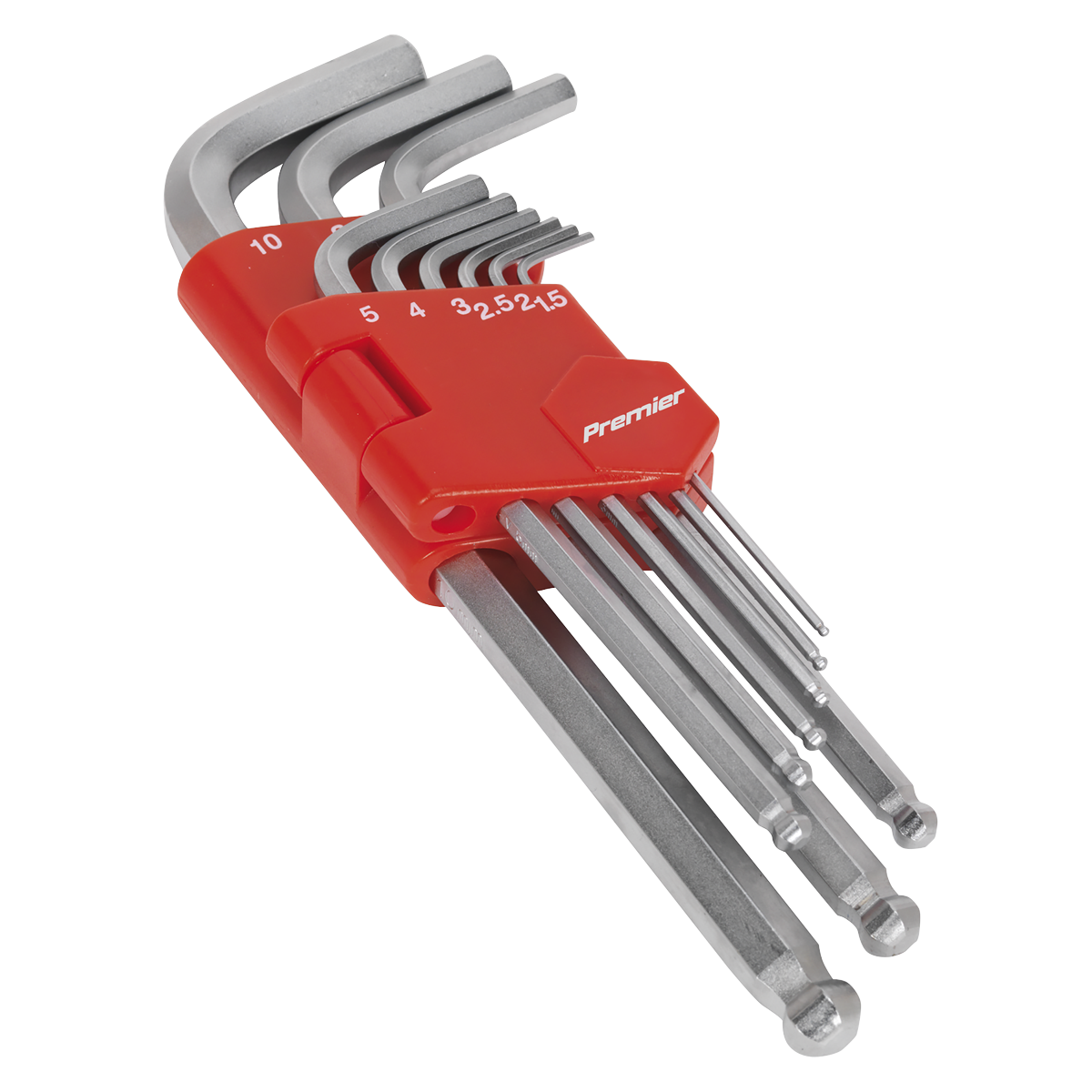 Sealey AK7139 9pc Long Ball-End Hex Key Set