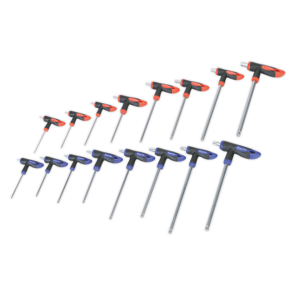 Sealey AK7147 16pc T-Handle TRX-Star* & Hex Key Set