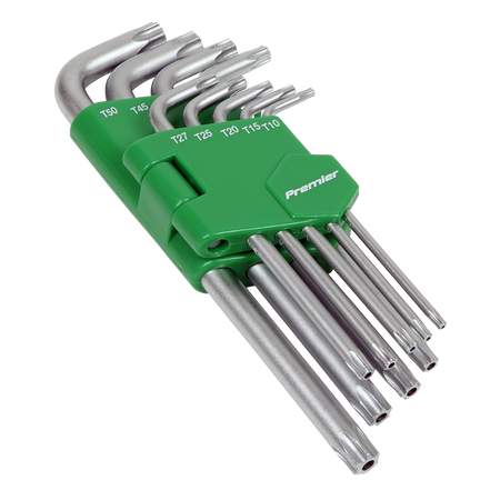Sealey AK7162 9pc Long Security TRX-Star* Key Set