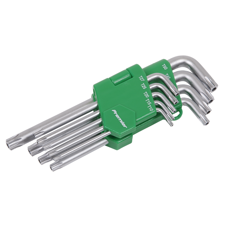 Sealey AK7162 9pc Long Security TRX-Star* Key Set