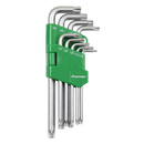 Sealey AK7162 9pc Long Security TRX-Star* Key Set