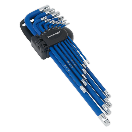 Sealey AK7165 13pc Anti-Slip Extra-Long TRX-Star* Key Set