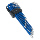 Sealey AK7165 13pc Anti-Slip Extra-Long TRX-Star* Key Set