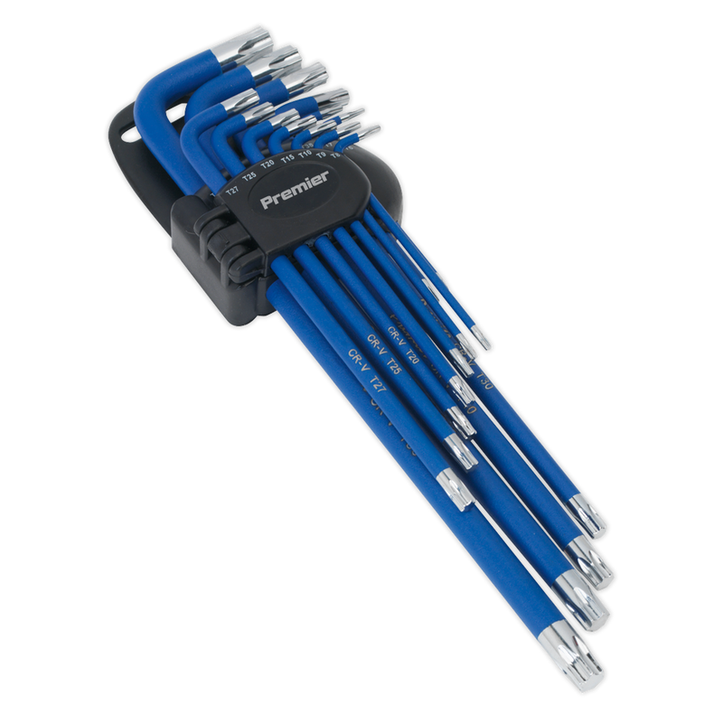 Sealey AK7165 13pc Anti-Slip Extra-Long TRX-Star* Key Set