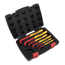 Sealey AK7177 6pc Extra-Long Hex Key Set - VDE Approved
