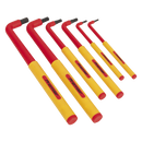 Sealey AK7177 6pc Extra-Long Hex Key Set - VDE Approved