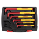 Sealey AK7177 6pc Extra-Long Hex Key Set - VDE Approved