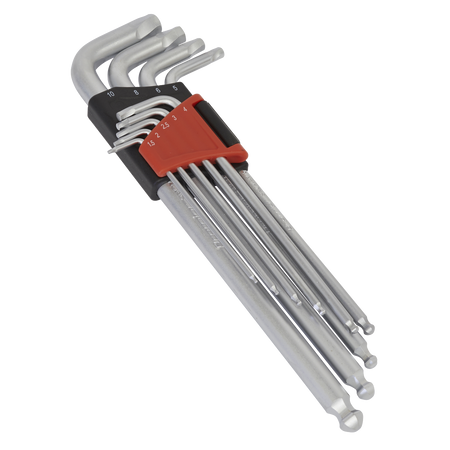 Sealey AK7180 9pc Lock-On Ball-End Hex Key Set