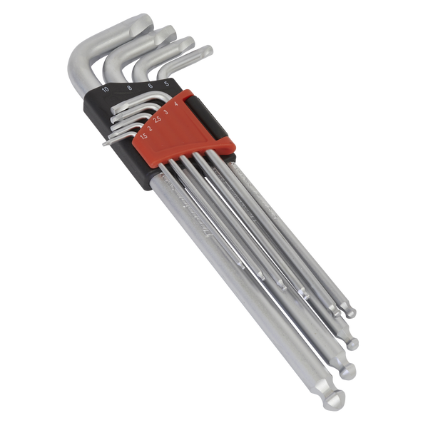 Sealey AK7180 9pc Lock-On Ball-End Hex Key Set