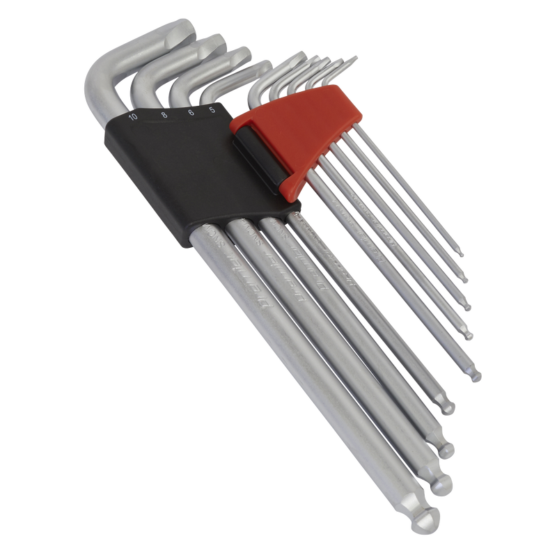 Sealey AK7180 9pc Lock-On Ball-End Hex Key Set