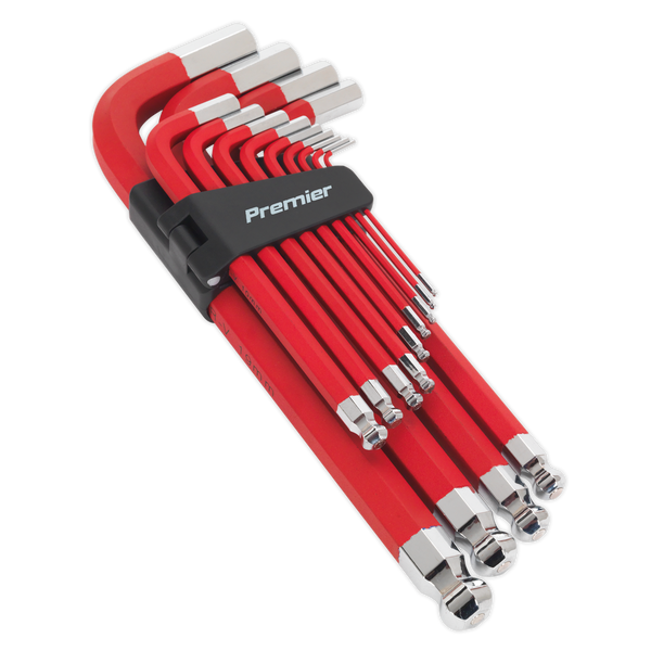 Sealey AK7187 13pc Anti-Slip Extra-Long Jumbo Ball-End Hex Key Set
