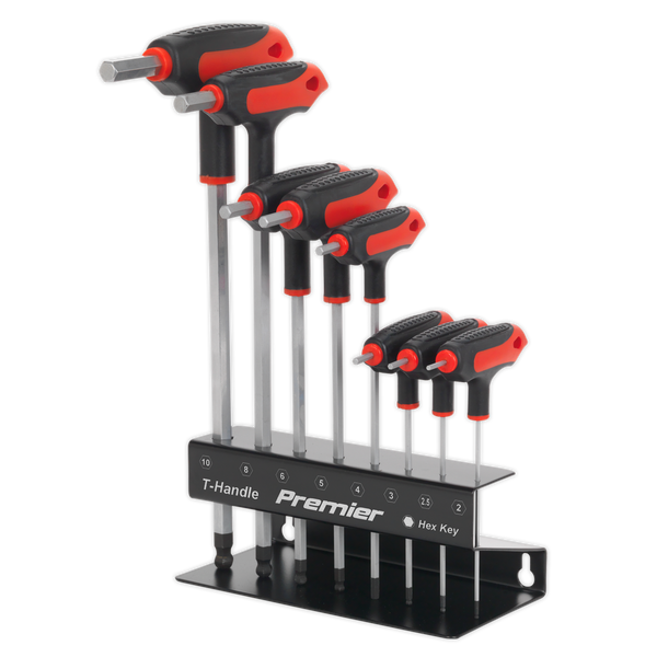 Sealey AK7195 8pc T-Handle Ball-End Hex Key Set