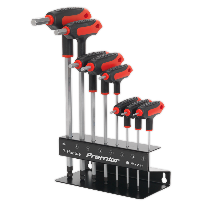 Sealey AK7195 8pc T-Handle Ball-End Hex Key Set