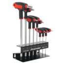 Sealey AK7195 8pc T-Handle Ball-End Hex Key Set