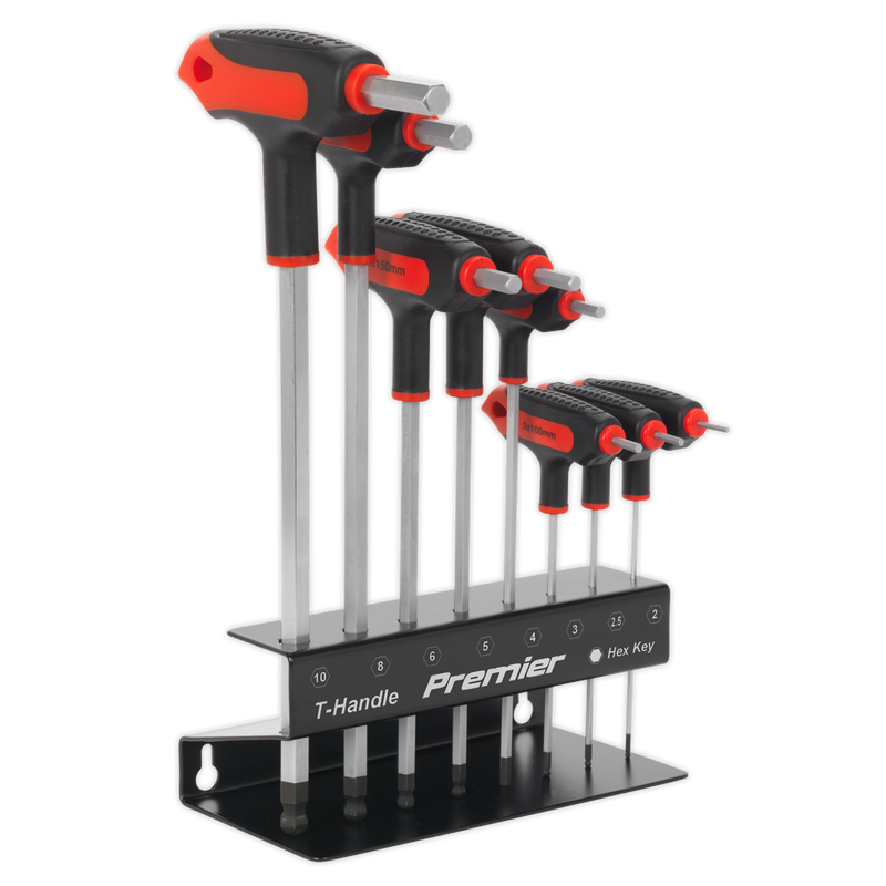 Sealey AK7195 8pc T-Handle Ball-End Hex Key Set