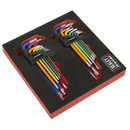 Sealey AK7199 TRX-Star* & Ball-End Hex Key Set 18pc Long Anti-Slip