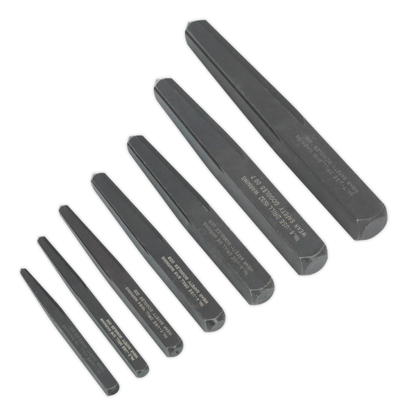 Sealey AK720 7pc Square Type Screw Extractor Set