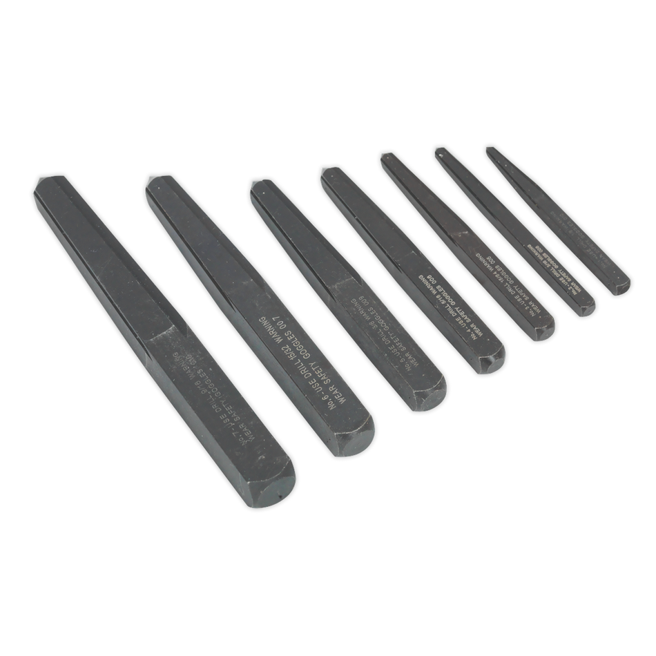 Sealey AK720 7pc Square Type Screw Extractor Set
