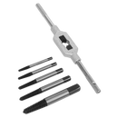 Sealey AK721 6pc Helix Type Screw Extractor Set with Tap Wrench