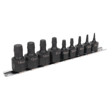 Sealey AK7222 9pc Stud Extractor Set