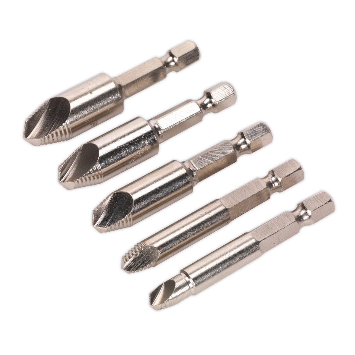 Sealey AK7228 5pc HSS Screw Extractor Set