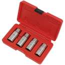 Sealey AK723 4pc 1/2"Sq Drive Stud Extractor Set