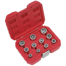 Sealey AK7281 11pc 3/8"Sq Drive Bolt Extractor Set