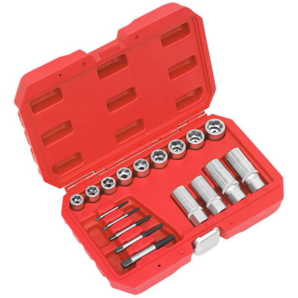 Sealey AK751 18pc Bolt, Stud & Screw Extractor Set