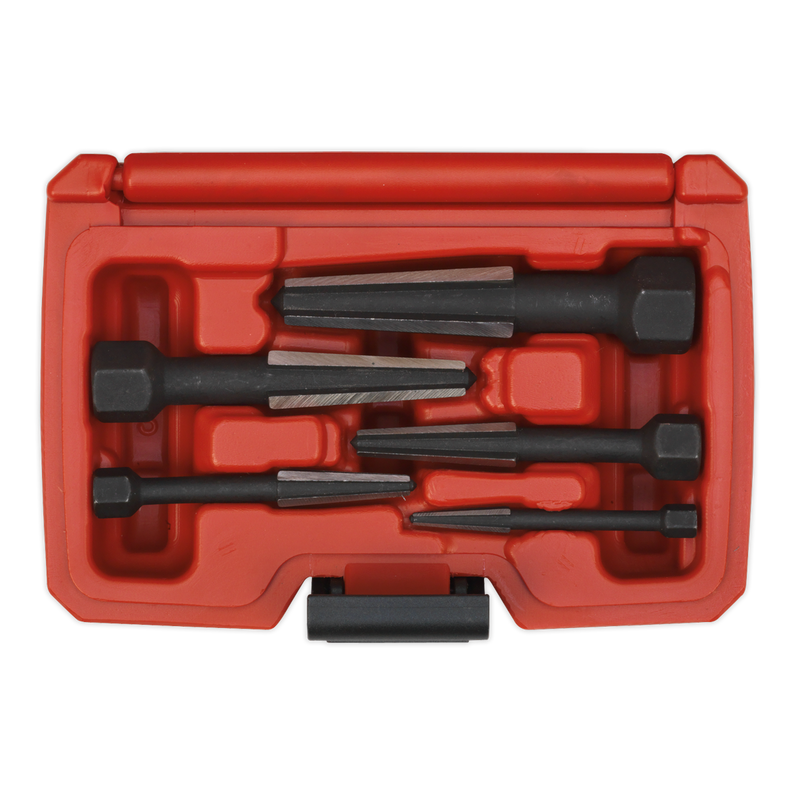 Sealey AK752 5pc Double Edge Screw Extractor Set