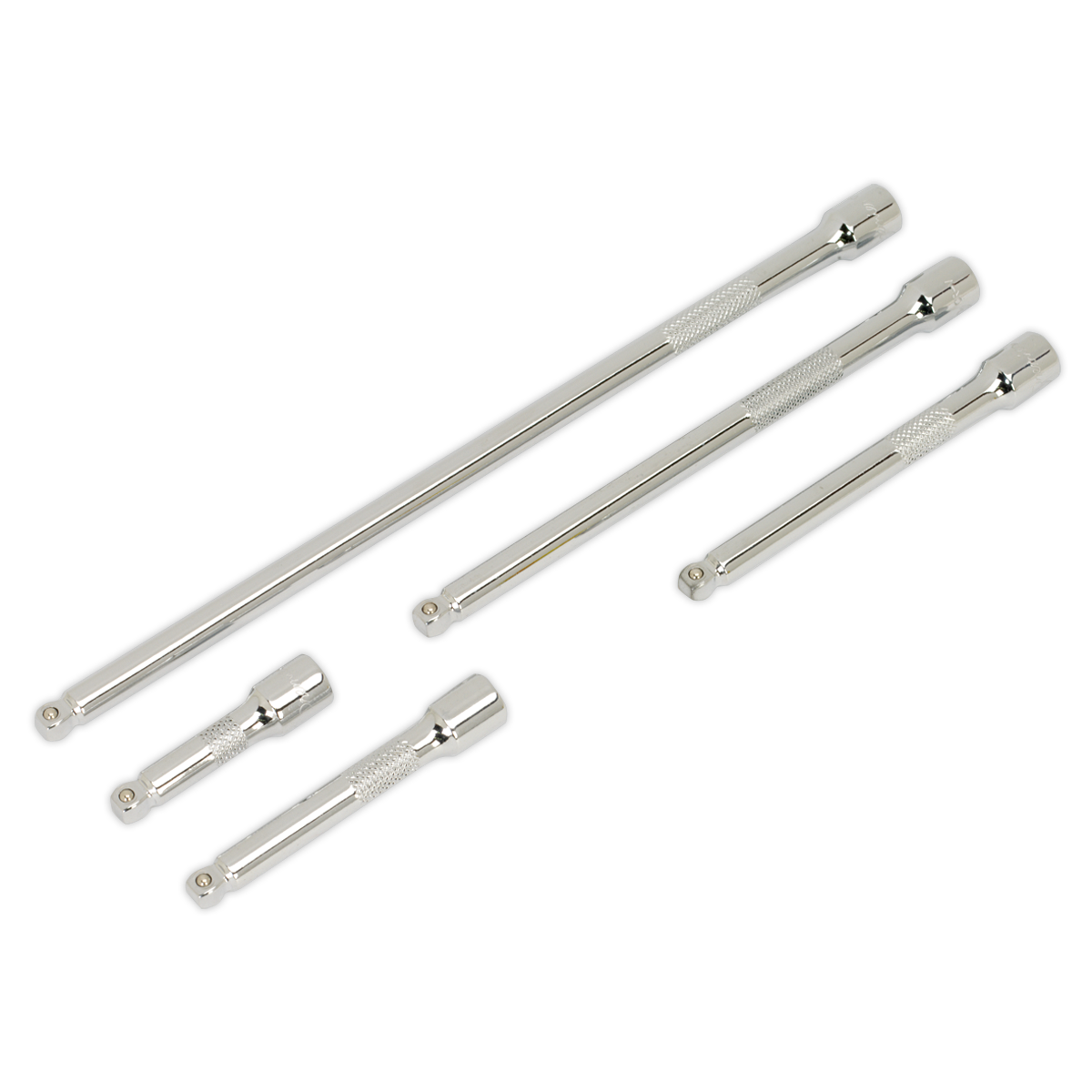 Sealey AK766 5pc 1/4"Sq Drive Wobble Extension Bar Set