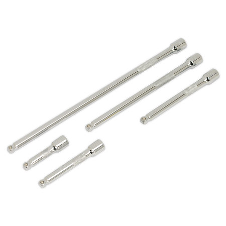 Sealey AK766 5pc 1/4"Sq Drive Wobble Extension Bar Set