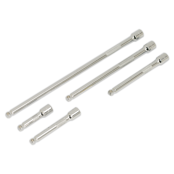 Sealey AK766 5pc 1/4"Sq Drive Wobble Extension Bar Set