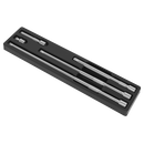Sealey AK768 5pc 1/2"Sq Drive Wobble Extension Bar Set