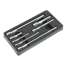 Sealey AK770 7pc 1/4", 3/8" & 1/2"Sq Drive Wobble/Rigid Extension Bar Set
