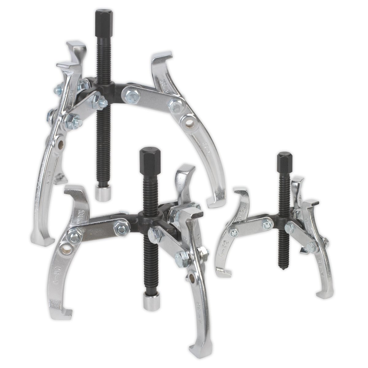 Sealey AK78 3pc Triple Leg Gear Reversible Puller Set