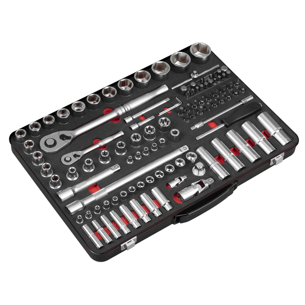 Sealey AK7926 Socket Set  1/4" & 1/2"Sq Drive 108pc - Premier Platinum Series