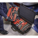 Sealey AK7938 50pc 3/8"Sq Drive 1000V Insulated Tool Kit